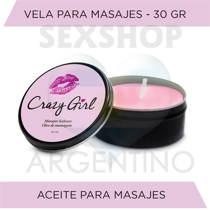Vela para masajes crazy girl 30gr